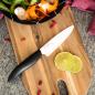 Preview: GEN NATURE Obst- und Gemüse Keramikmesser Griff aus Zuckerrohr, Klingenlänge: 11 cm