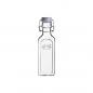 Preview: Glasflasche mit Bügelverschluß, eckig, 300 ml