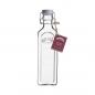 Preview: Glasflasche mit Bügelverschluß, eckig, 600 ml