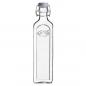 Preview: Glasflasche mit Bügelverschluß, eckig, 1 Liter