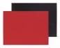 Preview: DUO - Platzset rechteckig, rot/schwarz