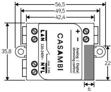 Casambi Controller, Bluetooth Controller CBU-ASD, 220-240V AC/50-60Hz, 1-10V DC