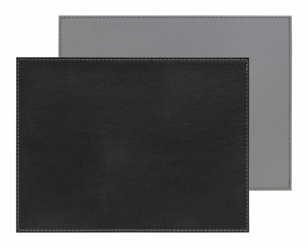 DUO - Platzset rechteckig, schwarz/grau