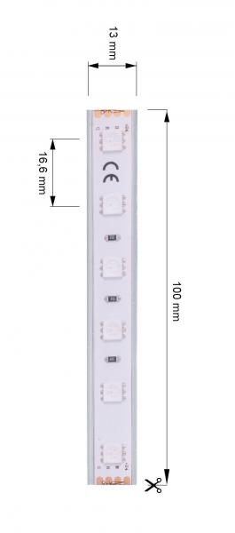 Deko-Light Flexibler LED Stripe, 5050-60-24V-RGB-5m-Silikon