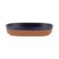 Preview: Worlds Foods - Ofenform, oval, dunkelblau, 28 x 18 cm