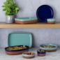 Preview: Worlds Foods - Tapas Schale / Ofenform, rund, hellblau, 13 cm