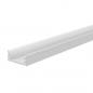 Preview: U-Profil flach AU-01-10 für 10 - 11,3 mm LED Stripes, Weiß-matt, 2000 mm