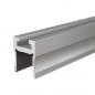 Preview: Nuten-Profil, U-hoch AU-03-12 für 12 - 13,3 mm LED Stripes, Silber-matt, eloxiert, 2000 mm