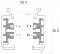 Preview: D Line Aufbaustromschiene 2m