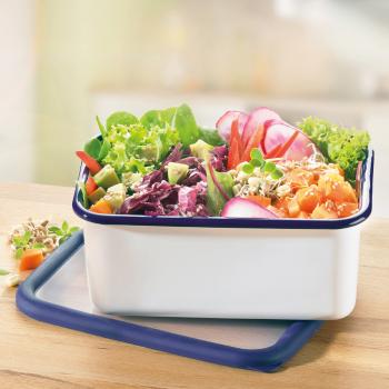 Preview: Emaille-Frischhaltedose mit Deckel, classic line, Größe M