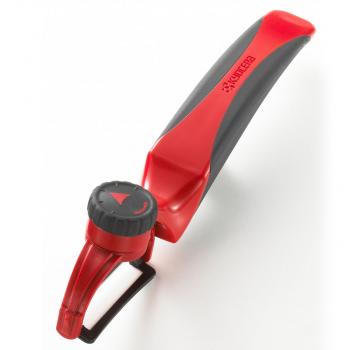 Sparschäler verstellbar rot, Klinge: 4 cm