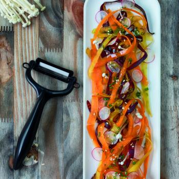 Sparschäler schwarz, Klinge: 4 cm