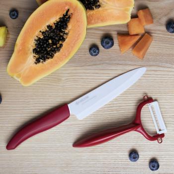 Preview: Sparschäler rot, Klinge: 4 cm