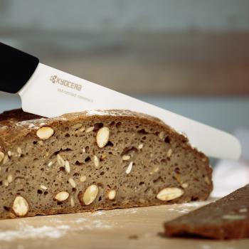 Preview: GEN Keramik-Brotmesser, Klinge: 18 cm