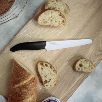 GEN Keramik-Brotmesser, Klinge: 18 cm