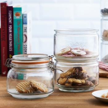 Stapelbare Vorratsgläser im 3er Set je 900 ml