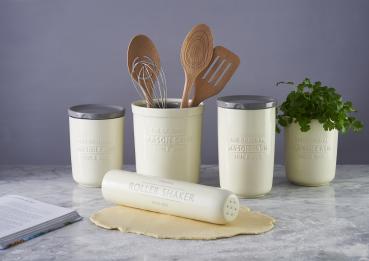 Preview: Innovative Küche - 2in1 Utensilienbehälter aus Steingut