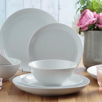 Preview: William Mason | Speiseteller, weiß, Ø 26 cm