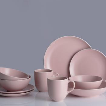 Preview: CLASSIC COLLECTION Speiseteller, rosa, Ø 26,5 cm