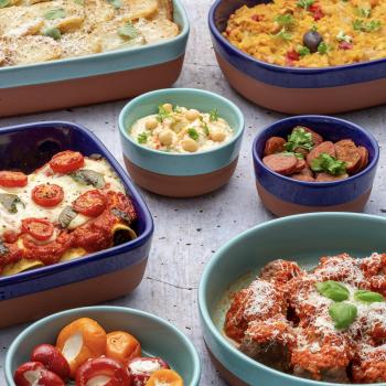 Preview: Worlds Foods - Ofenform, rechteck, dunkelblau, 29 x 19 cm