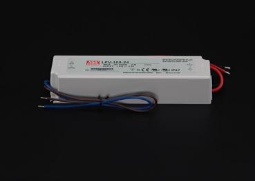 Preview: Meanwell Netzgerät, CV, LPV-100-24, spannungskonstant, 110-240V AC/50-60Hz, 24V DC, 0-4200 mA, 100,0