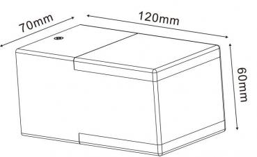 Wandaufbauleuchte, Cube, 220-240V AC/50-60Hz, Leistung / Leistungsaufnahme: 8,00 W / 8,60 W