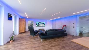 Preview: U-Profil flach AU-01-08 für 8 - 9,3 mm LED Stripes, Silber-matt, eloxiert, 2000 mm