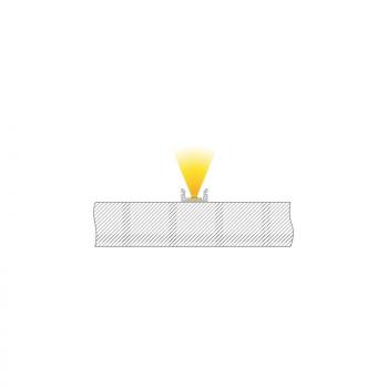 Preview: U-Profil flach AU-01-08 für 8 - 9,3 mm LED Stripes, Silber-matt, eloxiert, 2000 mm