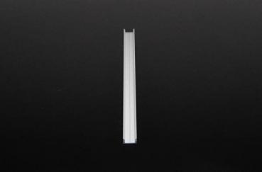 U-Profil flach AU-01-10 für 10 - 11,3 mm LED Stripes, Silber-matt, eloxiert, 2000 mm