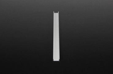 U-Profil flach AU-01-12 für 12 - 13,3 mm LED Stripes, Silber, gebürstet, 2000 mm