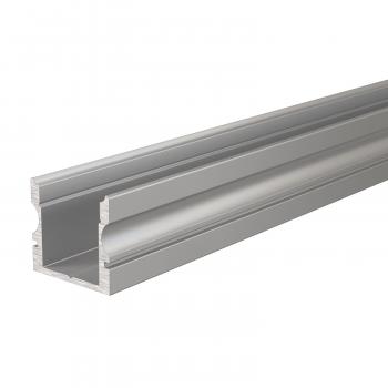 U-Profil hoch AU-02-08 für 8 - 9,3 mm LED Stripes, Silber-matt, eloxiert, 1000 mm