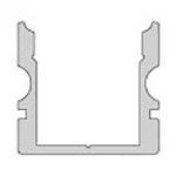 U-Profil hoch AU-02-10 für 10 - 11,3 mm LED Stripes, Schwarz-matt, eloxiert, 1000 mm