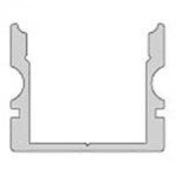 U-Profil hoch AU-02-12 für 12 - 13,3 mm LED Stripes, Schwarz-matt, eloxiert, 1000 mm