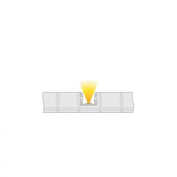 U-Profil hoch AU-02-12 für 12 - 13,3 mm LED Stripes, Schwarz-matt, eloxiert, 1000 mm