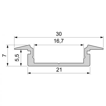 T-Profil flach ET-01-15