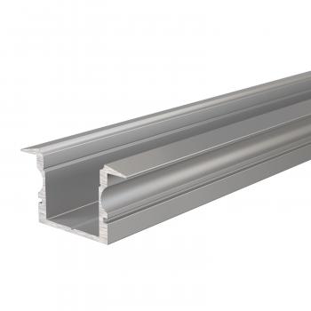 T-Profil hoch ET-02-12 für 12 - 13,3 mm LED Stripes, Silber-matt, eloxiert, 1000 mm