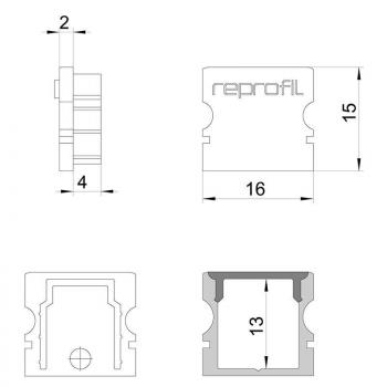 Endkappe P-AU-02-10 Set 2 Stk