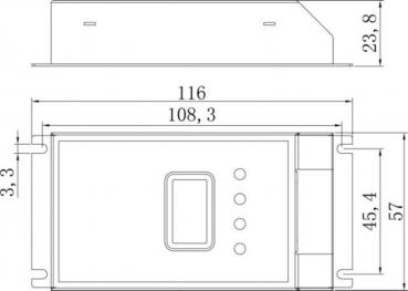 Deko-Light Controller, OLED Dimmer 3, spannungskonstant, dimmbar: DMX512, 12-24V DC, 432,00 W