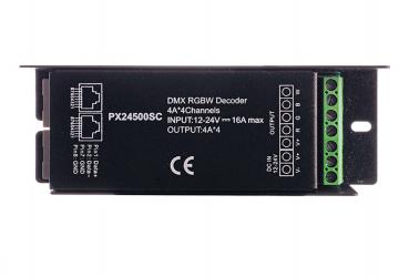 Deko-Light Controller, Dimmer R-DMX 3+1, spannungskonstant, dimmbar: DMX512, 12-24V DC, 16 A, 384,00