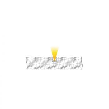 U-Profil hoch AU-02-05 für 5 - 5,7 mm LED Stripes, Weiß-matt, 2000 mm