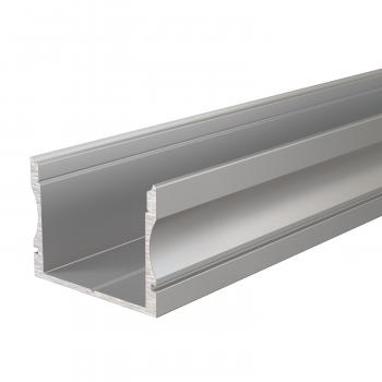 U-Profil hoch AU-02-20 für 20 - 21,3 mm LED Stripes, Silber-matt, eloxiert, 1000 mm