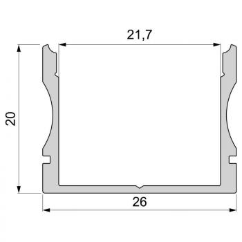 U-Profil hoch AU-02-20