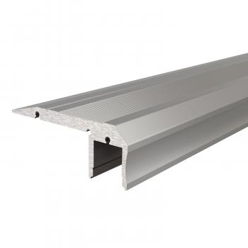 Treppenstufen-Profil AL-02-10 für 10 - 11,3 mm LED Stripes, Silber-matt, eloxiert, 3000 mm