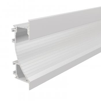 Trockenbau-Profil, Wandvoute EL-02-12 für 14mm LED Stripes, Weiß-matt, 2000 mm