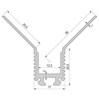 Trockenbau-Profil, Ecke innen EV-03-10