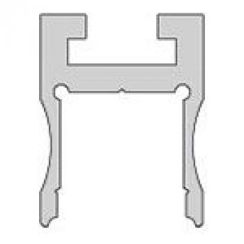 Nuten-Profil, U-hoch AU-03-12 für 12 - 13,3 mm LED Stripes, Silber-matt, eloxiert, 2000 mm