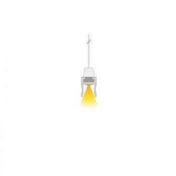 Nuten-Profil, U-hoch AU-03-12 für 12 - 13,3 mm LED Stripes, Silber-matt, eloxiert, 2000 mm