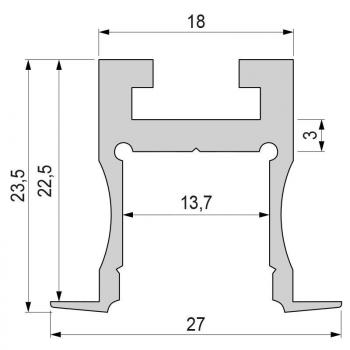 Nuten-Profil, T-hoch ET-04-12