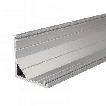 Eck-Profil AV-03-12 für 12 - 13,3 mm LED Stripes, Silber-matt, eloxiert, 1250 mm