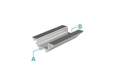 Eck-Profil AV-04-12 für 12 - 13,3 mm LED Stripes, Silber-matt, eloxiert, 1000 mm